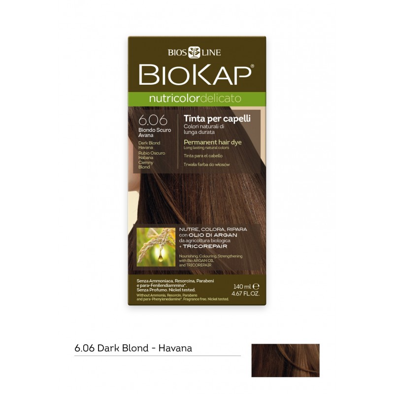 BioKap®, Nutricolor Delicato püsivärv (6.06 havanna tumeblond)