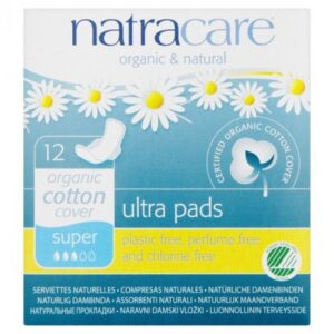 Natracare, Hügieenisidemed tiivakestega Super, 12tk