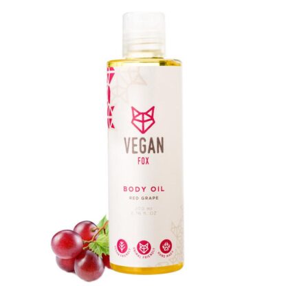 Vegan Fox, Punase viinamarja kehaõli, 200ml