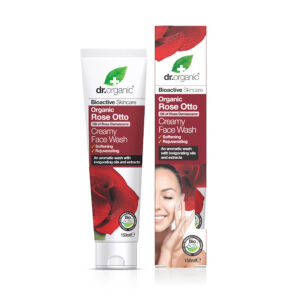 Dr Organic, Roosi pehmendav, noorendav kreemjas näopesugeel, 150 ml