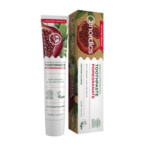 Nordics, Orgaaniline granaatõunamaitseline hambapasta orgaanilise aloe ja salveiga, 75ml