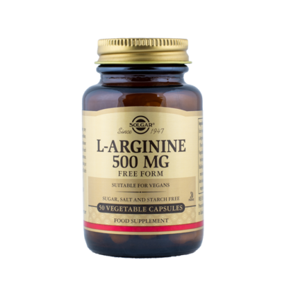 Solgar, L-Arginiin 500mg, 50 kapslit