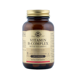 Solgar, B kompleks + C vitamiin, 100tbl