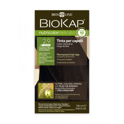 BioKap®, Nutricolor Delicato Rapid püsivärv (2.90 tume šokolaadikastan)