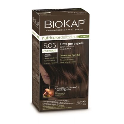 BioKap®, Nutricolor Delicato Rapid püsivärv (5.05 helepruun kastan)