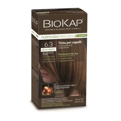 BioKap®, Nutricolor Delicato Rapid püsivärv (6.3 tume kuldblond)