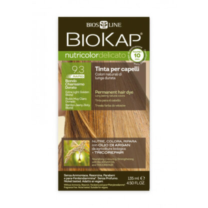 BioKap®, Nutricolor Delicato Rapid püsivärv (9.30 ekstrahele kuldblond)