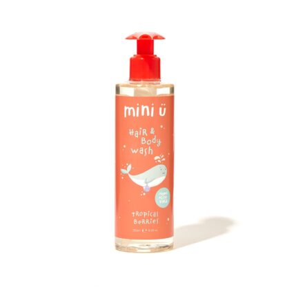 Mini Ü, Tropical Berries juukse- ja kehapesugeel orgaanilise aloe veraga, 250ml