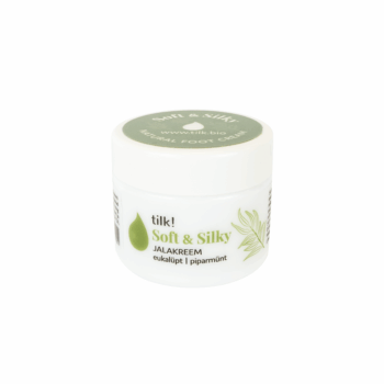 Tilk! Soft & Silky sügavniisutav jalakreem eukalüpti ja piparmündiga, 50ml
