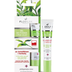 Floslek, Silmageel hariliku silmarohu ja rohelise teega, 15ml