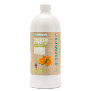 Greenatural, Vedelseep mündi ja apelsiniga, 1l