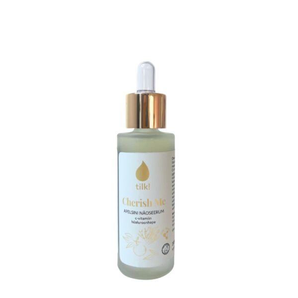 Tilk! Cherish Me apelsini näoseerum c-vitamiini ja hüaluroonhappega, 30ml