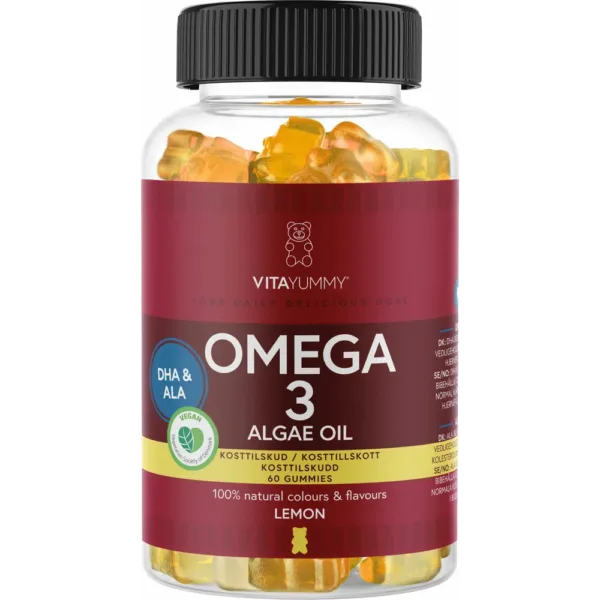 VitaYummy, Omega 3 Lemon, 60tk