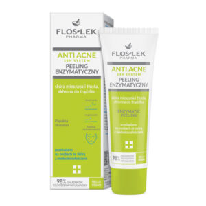 Floslek, Ensüümkoorija Anti Acne 24H rasusele ja aknega nahale, 50ml