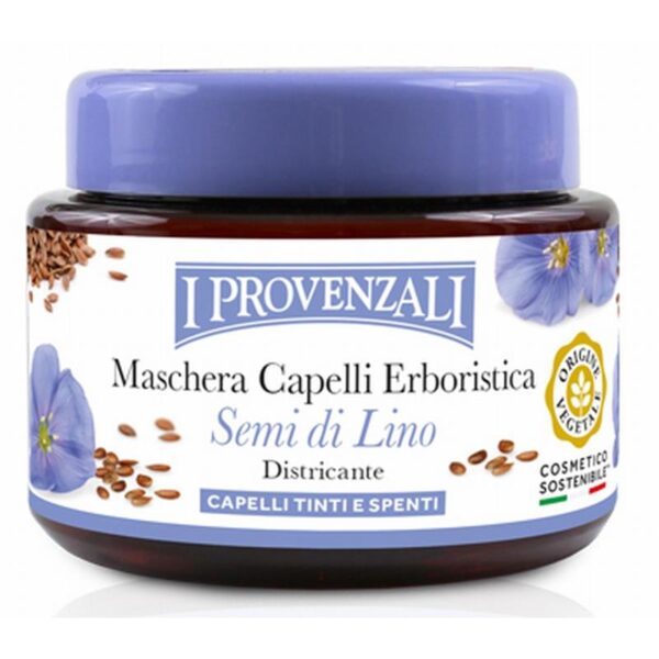 I Provenzali, Linaseemne juuksemask värvitud ja kahjustatud juustele, 200ml