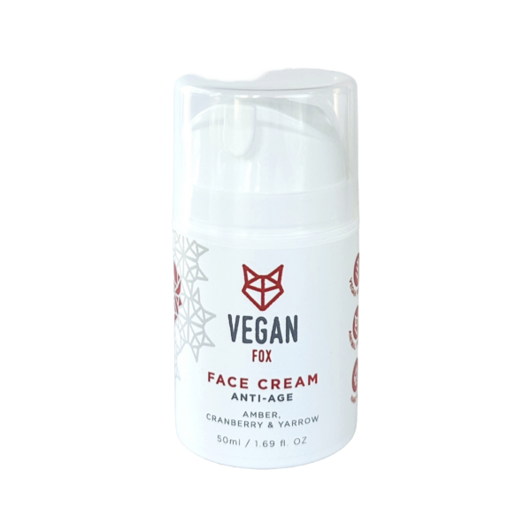 Vegan Fox, Vananemisvastane näokreem merevaiguga, 50ml