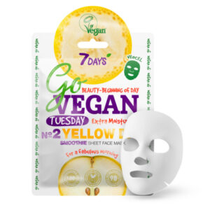 7Days, GoVEGAN näomask Smoothie Tuesday YELLOW DAY, 25g