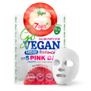 7Days, GoVEGAN näomask Fruity Friday PINK DAY, 25g