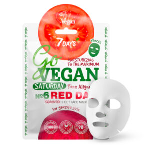 7Days, GoVEGAN näomask Tomatos Saturday RED DAY, 25g