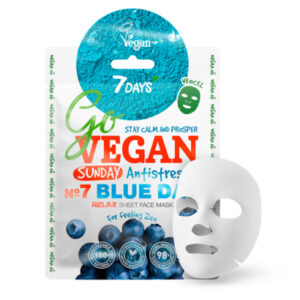 7Days, GoVEGAN näomask Relax Sunday BLUE DAY, 25g