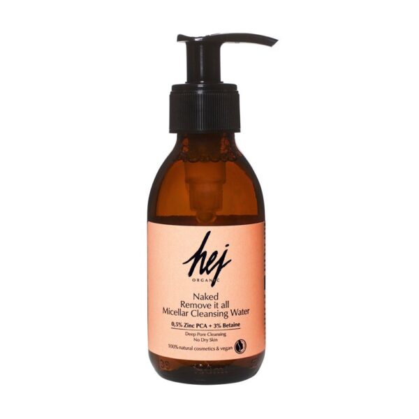 Hej Organic, Naked Remove It All mitsellaarvesi PCA tsingi ja betaiiniga, 150ml