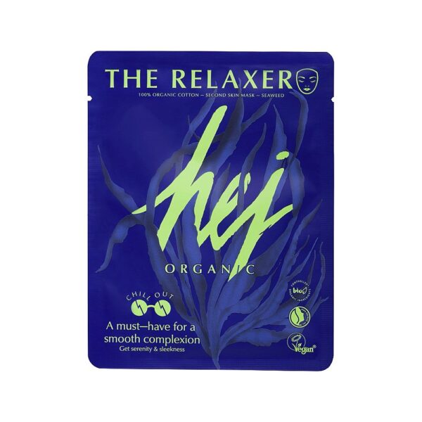 Hej Organic, Lõõgastav ja 100% biolagunev kangasmask, 18g