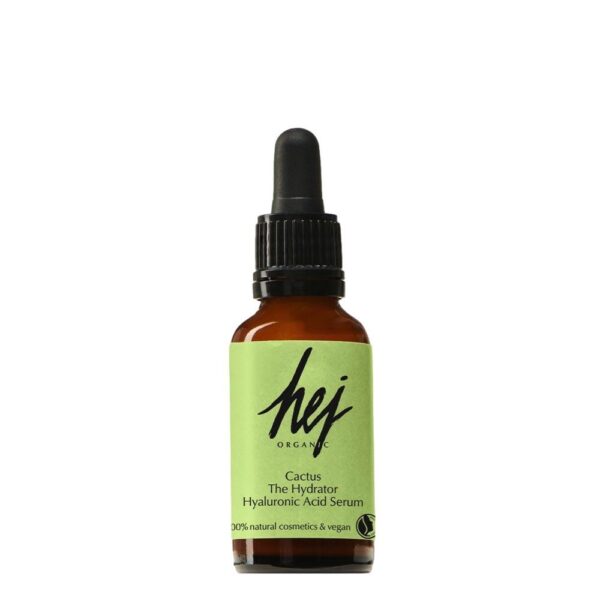 Hej Organic, Orgaaniline seerum 2% hüaluroonhappe ja viigikaktuse ekstraktiga, 30ml