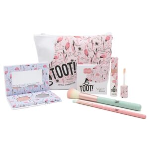TOOT! Flamingo Kiss looduslike meigitoodete komplekt lastele