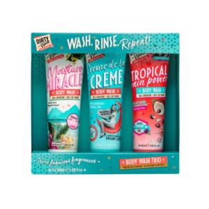 DIRTY Works, Dušigeelide komplekt  Wash, Rince, Repeat, 3x50ml