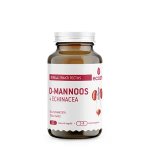 Ecosh, D-Mannoos + Echinacea – põie tööd toetav, 60 kapslit