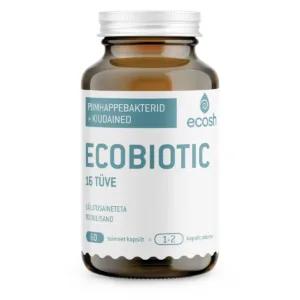 Ecosh, Ecobiotic 16 tüve piimhappebakterid + kiudained, 60 kapslit