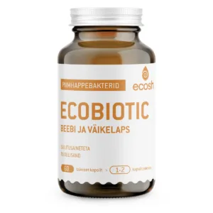 Ecosh, Ecobiotic beebi ja väikelaps piimhappebakterid, 60 kapslit