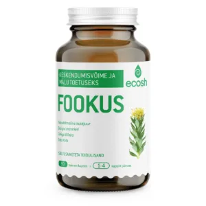 Ecosh, Fookus – keskendumisvõime ja mälu toetuseks, 90 kapslit