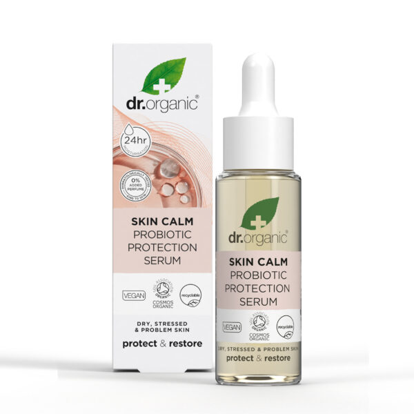Dr Organic, Skin Calm Probiootiline üliniisutav kaitsev näoseerum, 30ml