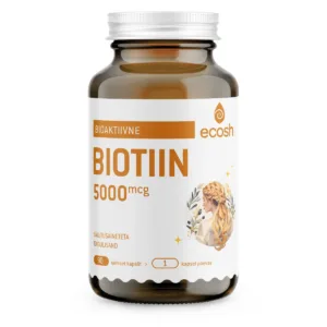 Ecosh, Biotiin 5000 μg- iluvitamiin, 90 kapslit