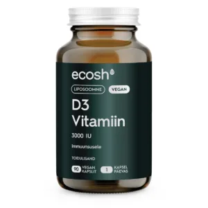 Ecosh, Liposoomne vegan D3-vitamiin, 90 kapslit
