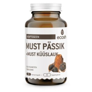 Ecosh, Must pässik + must küüslauk – antioksüdantide allikas, 90 kapslit