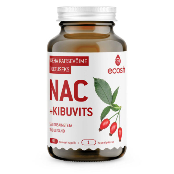 Ecosh, NAC + kibuvits – kaitsevõimet toetav, 90 kapslit