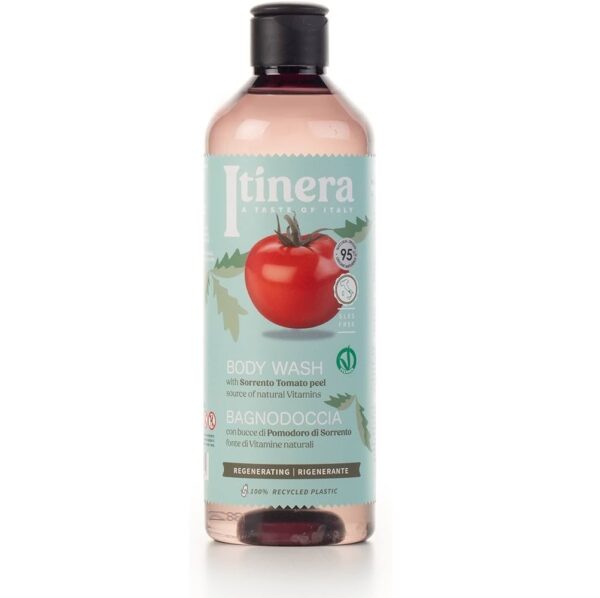 Itinera, Taastav ja toitev dušigeel tomatikoore ekstraktiga, 370ml