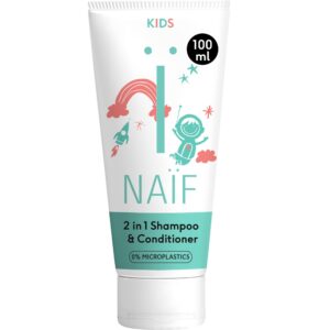 Naïf, 2in1 pisaravaba šampoon-palsam lastele, 100ml