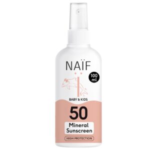 Naïf, Mineraalne päikesekaitsesprei beebidele ja lastele SPF50, 100ml