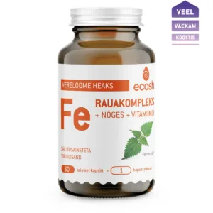 Ecosh, Rauakompleks + nõges + vitamiinid – vereloomele, 60 kapslit