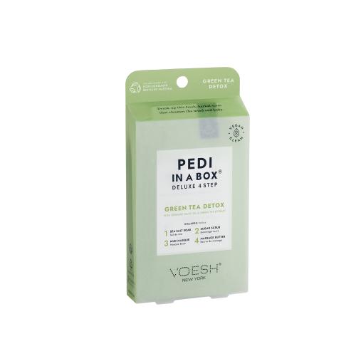 Voesh, Pediküürikomplekt: Deluxe 4 Step - Green Tea Detox