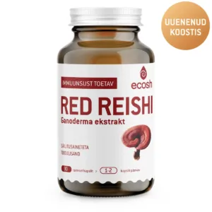 Ecosh, Red Reishi Ganoderma ekstrakt, 90 kapslit