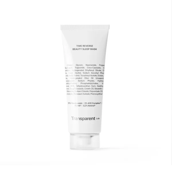 Transparent Lab, Vananemisvastane öömask, 75ml