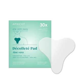 Apricot, Rahustav aloe veraga silikoonist kortsupadi dekolteele, 30x korduvkasutatav