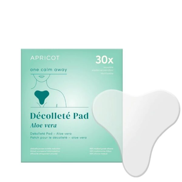 Apricot, Rahustav aloe veraga silikoonist kortsupadi dekolteele, 30x korduvkasutatav