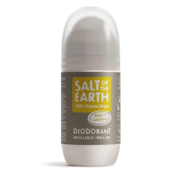 Salt of the Earth,  Looduslik ja taastäidetav rulldeodorant Clary Sage & Mint, 75ml