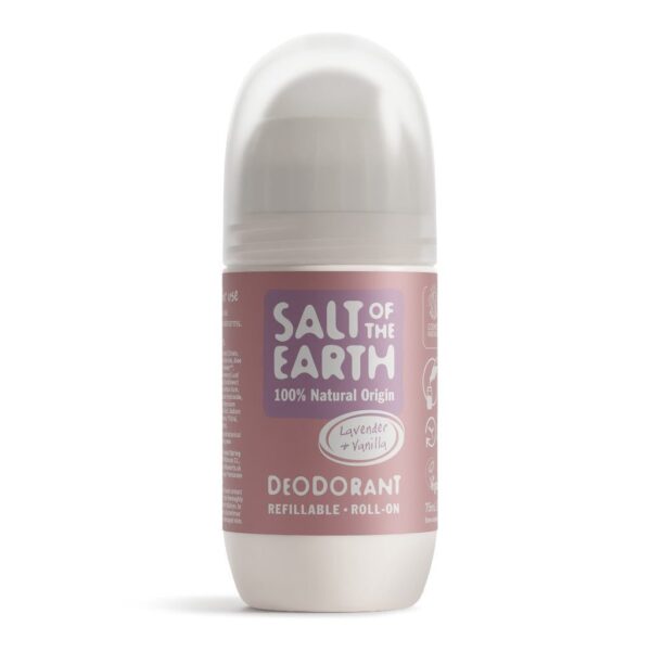 Salt of the Earth, Looduslik ja taastäidetav rulldeodorant Lavender & Vanilla, 75ml