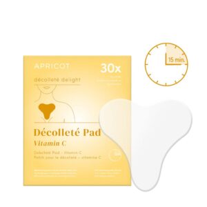 Apricot, C-vitamiiniga silikoonist kortsupadi dekolteele, 30x korduvkasutatav